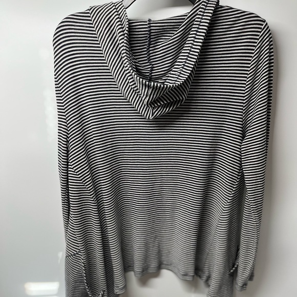 Aj Andrea Jovine Open Front Cardigan Striped Super soft sweater. size large - Picture 9 of 11